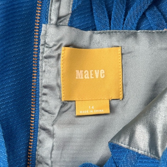 Maeve Blue Mini Dress - Picture 4 of 11